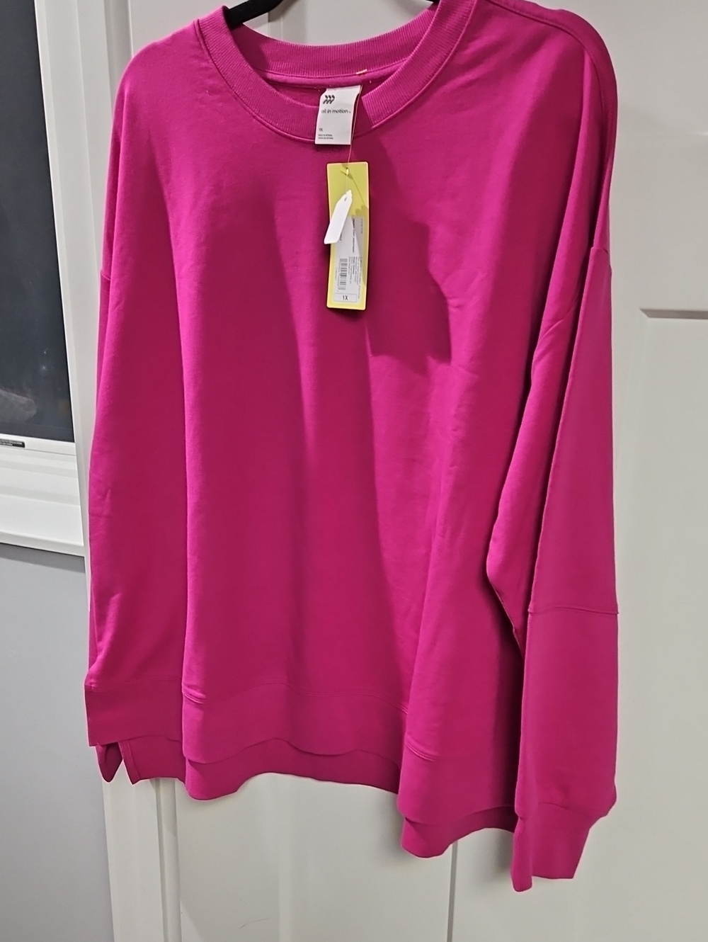 all in motion Hot Pink Crewneck Sweater